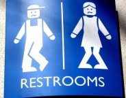 Toilet in blue
