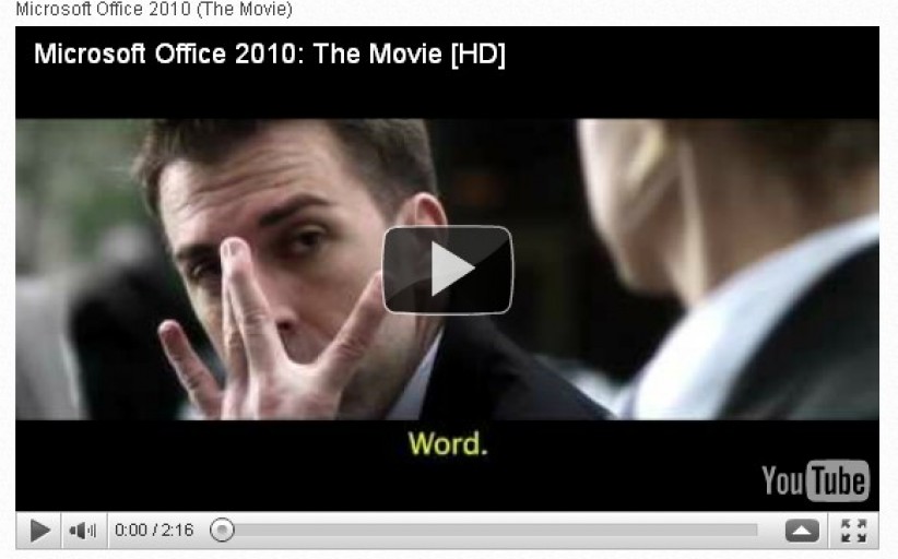 Microsoft office 2010 : The Movie