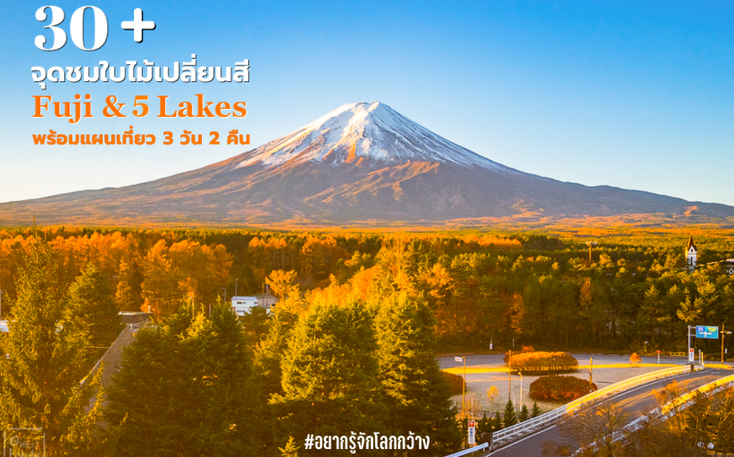 30+จุดชมใบไม้เปลี่ยนสีรอบฟูจิ พร้อม Plan Trip Autumn Leaves Fuji Five lakes