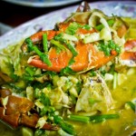 ปูเนื้อผัดผงกะหรี่