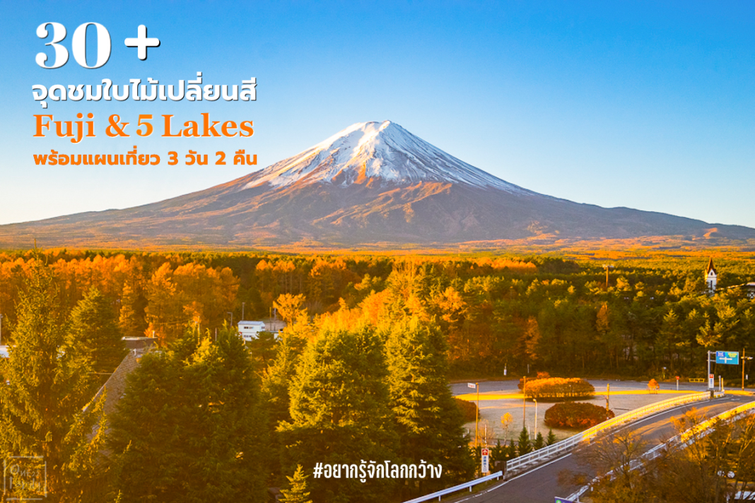 30+จุดชมใบไม้เปลี่ยนสีรอบฟูจิ ,Plan Trip Autumn Leaves ,Fuji Five lakes,tokyo,mt,mount fuji, lake kawaguchiko,lake motosu,Lake s